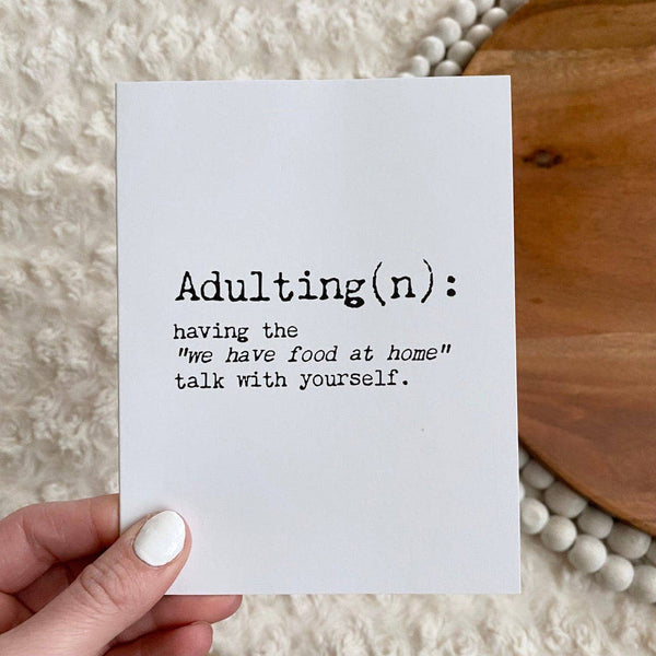 Big Moods - "Adulting" Greeting Card