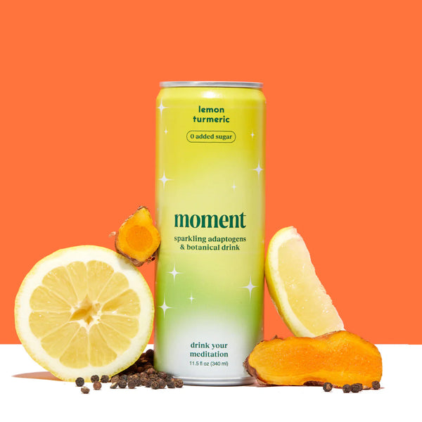 Moment - Sparkling Lemon Turmeric Botanical Water (11.5 fl oz)