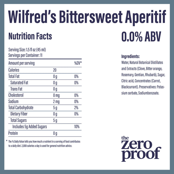 Wilfred's Bittersweet Aperitif (500 mlo)