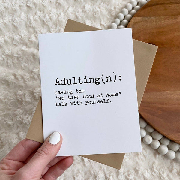 Big Moods - "Adulting" Greeting Card