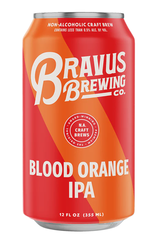 Bravus Brewing - NA Blood Orange IPA Craft Beer