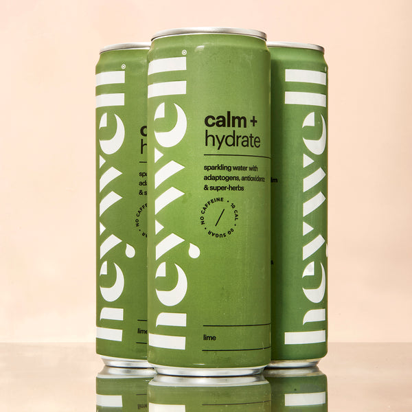 heywell Calm + Hydrate Sparkling Lime: A Sparkling Step to Wellness (12 oz)