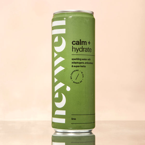 heywell Calm + Hydrate Sparkling Lime: A Sparkling Step to Wellness (12 oz)