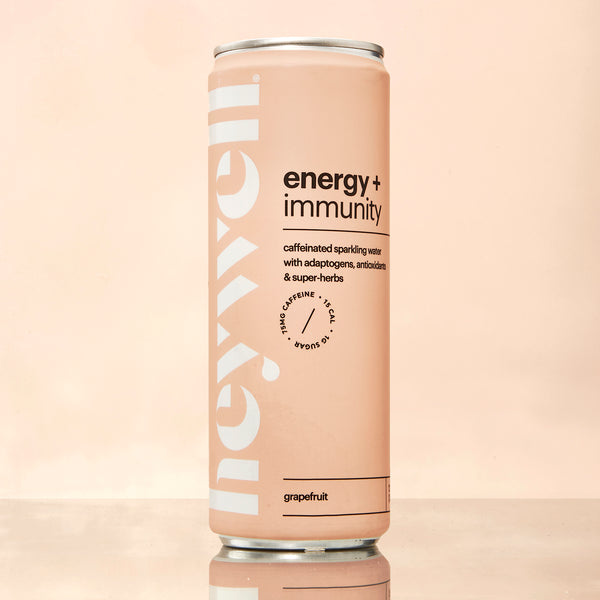 heywell Energy + Immunity Sparkling Grapefruit: A Refreshing Wellness Boost (12 oz)