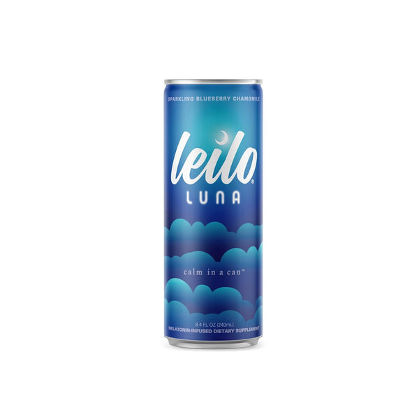 Leilo - Kava Cocktail Luna Sleep-Aid Sparkling Blueberry Chamomile