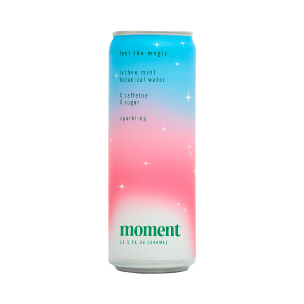 Moment - Sparkling Lychee Mint Botanical Water (11.5 fl oz)