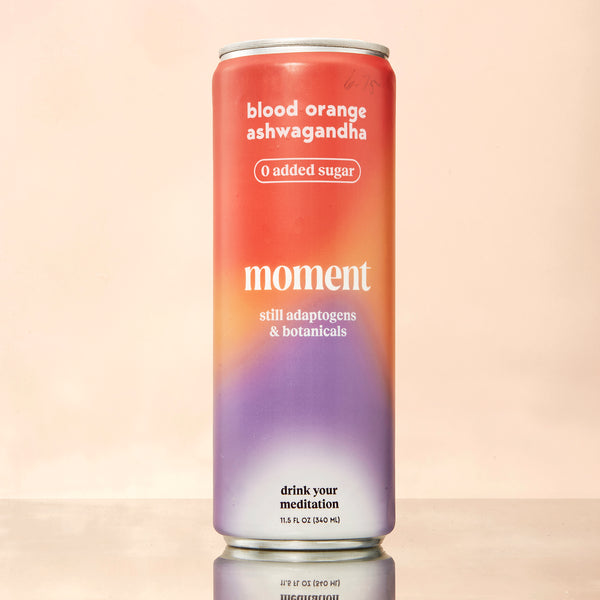 Moment Blood Orange Ashwagandha Drink: Serenity in Every Sip (11.5 fl oz)