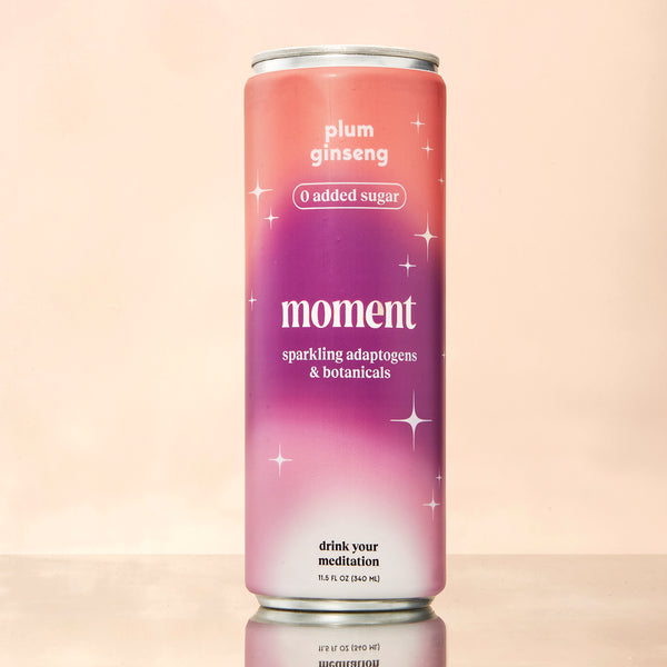 Moment Plum Ginseng Botanical Water: A Refreshing Fusion of Flavors (11.5 fl oz)