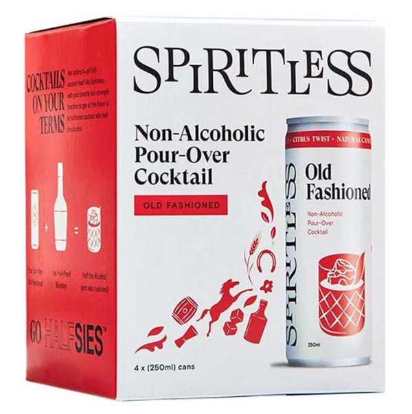 Spiritless - Old Fashioned Pour-Over Cocktail (4-Pack)