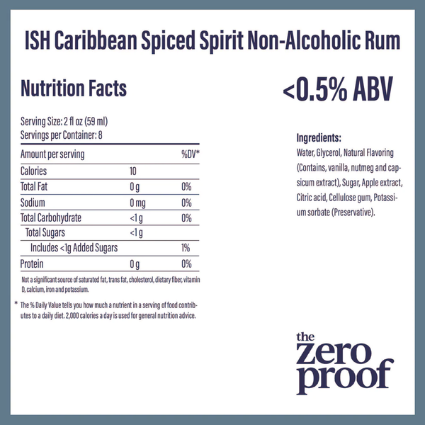 ISH Caribbean Spiced Spirit - Rum Alternative (17 fl oz)