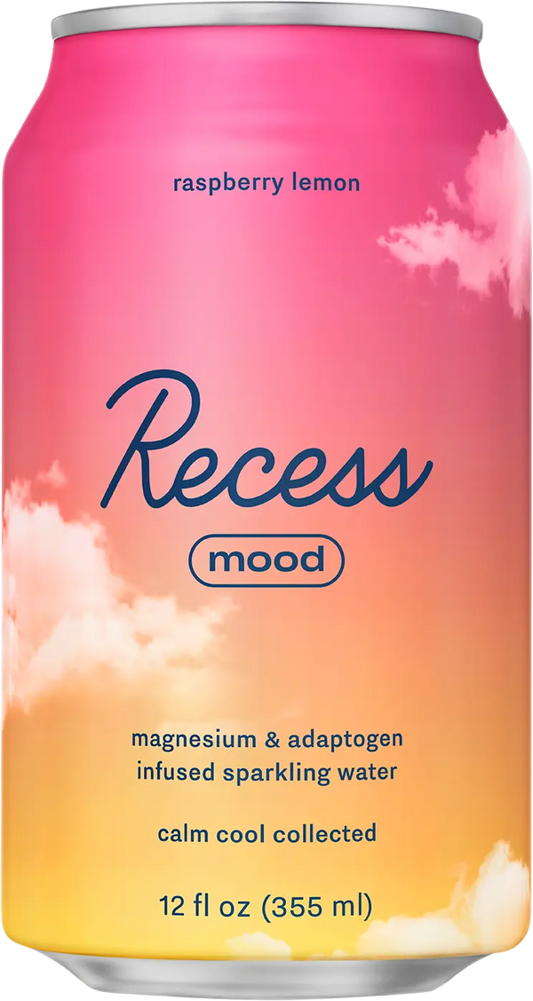 Recess Mood Sparkling Water - Raspberry Lemon