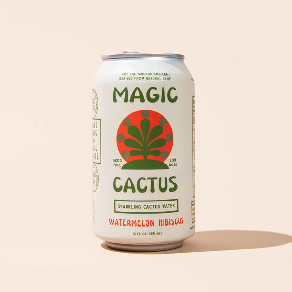 Magic Cactus - Low-Dose THC CBD Hemp Drinks - Watermelon Hibiscus