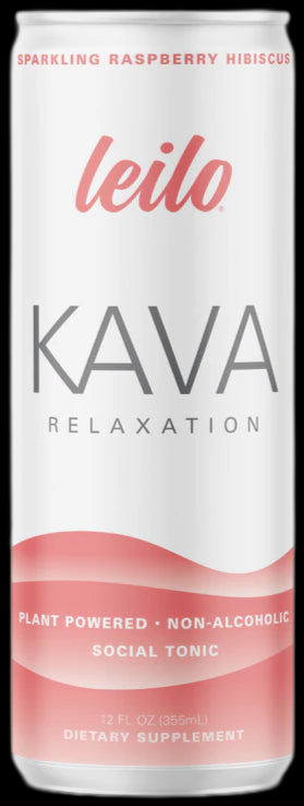 Leilo - Kava Relaxation Sparkling Raspberry Hibiscus