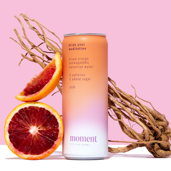 Moment Blood Orange Ashwagandha Drink: Serenity in Every Sip (11.5 fl oz)